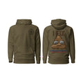 I Fix S#!t hoodie, Military Green, front and back