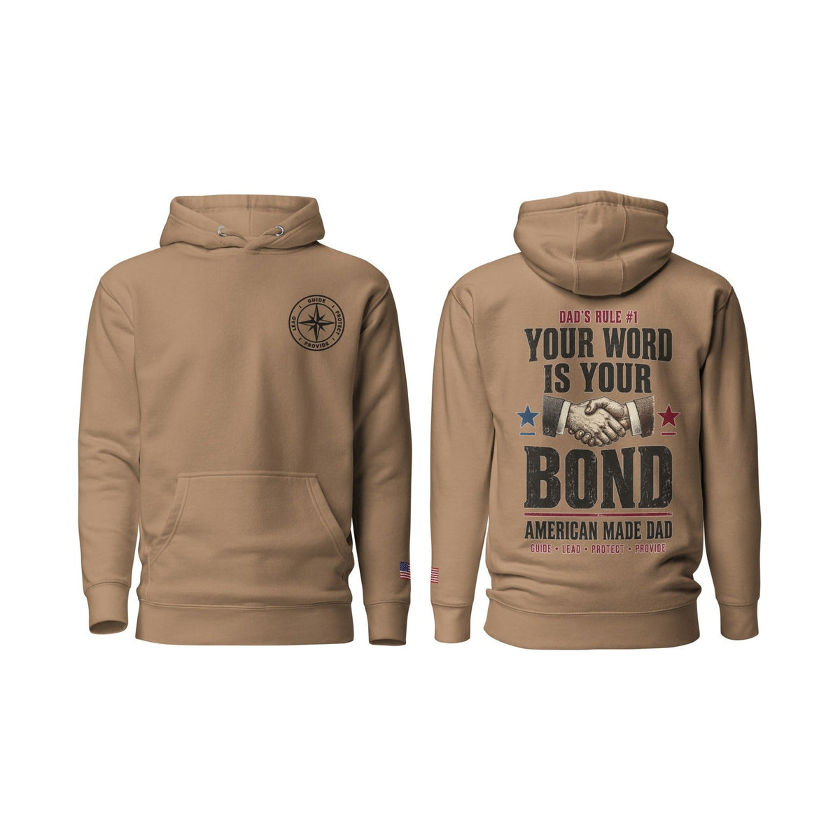 Dad's Rule #1 Your Word Is Your Bond, Latte, front and back