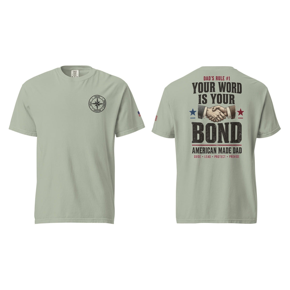 Dad's Rule #1 Your Word Is Your Bond, Bay, front and back