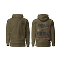 Dad's Rule #214 Aim Small Miss Small, Military Green, front and back