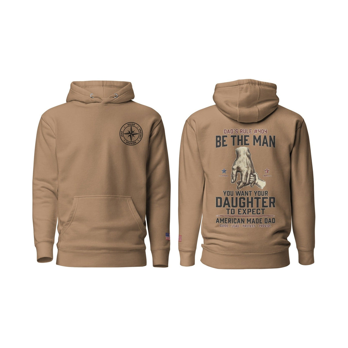 Dad's Rule #404 Be The Man You Want Your Daughter To Expect, Latte, front and back