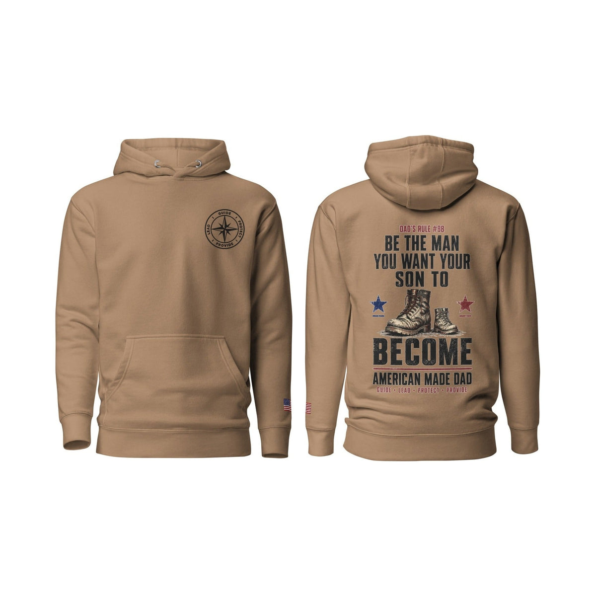 Dad's Rule #88 Be The Man You Want Your Son To Become, Latte, front and back