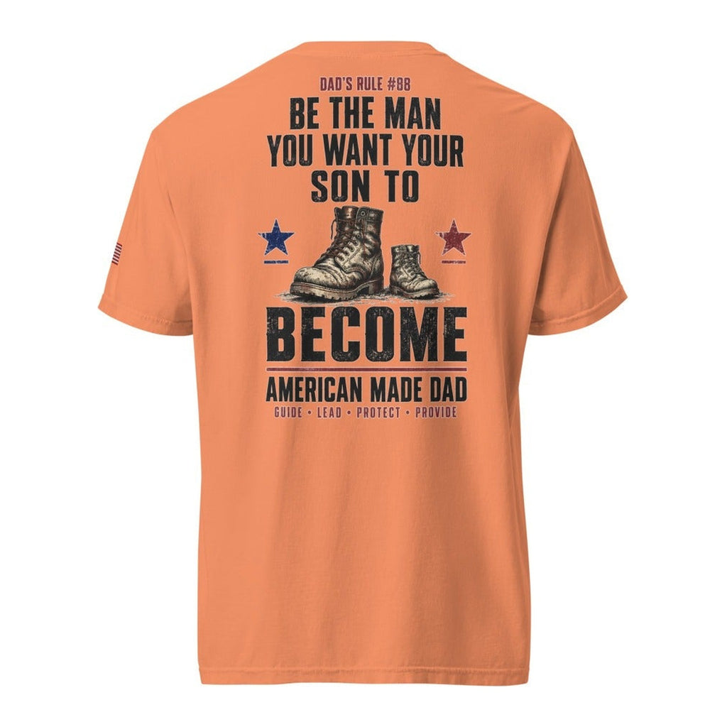 Dad's Rule #88 Be The Man You Want Your Son To Become back design, Terracotta
