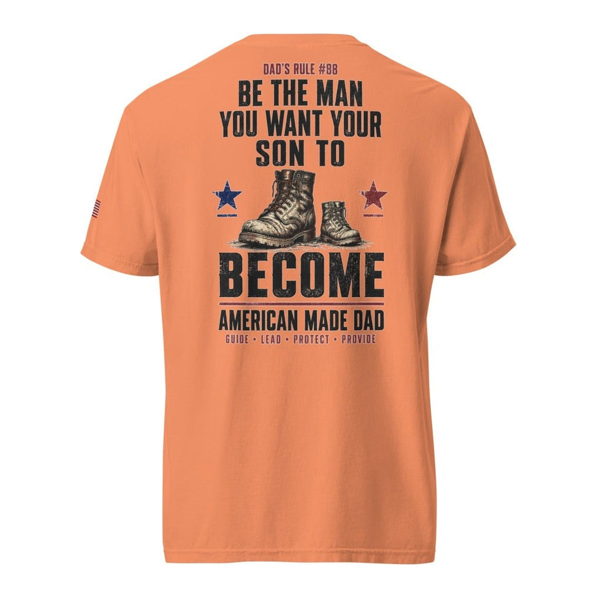 Dad's Rule #88 Be The Man You Want Your Son To Become back design, Terracotta