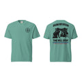 Building Forts With Dad t-shirt, Seafoam, front and back