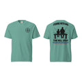 Fishing With Dad t-shirt, Seafoam, front and back