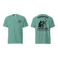 Stargazing With Dad t-shirt, Seafoam, front and back