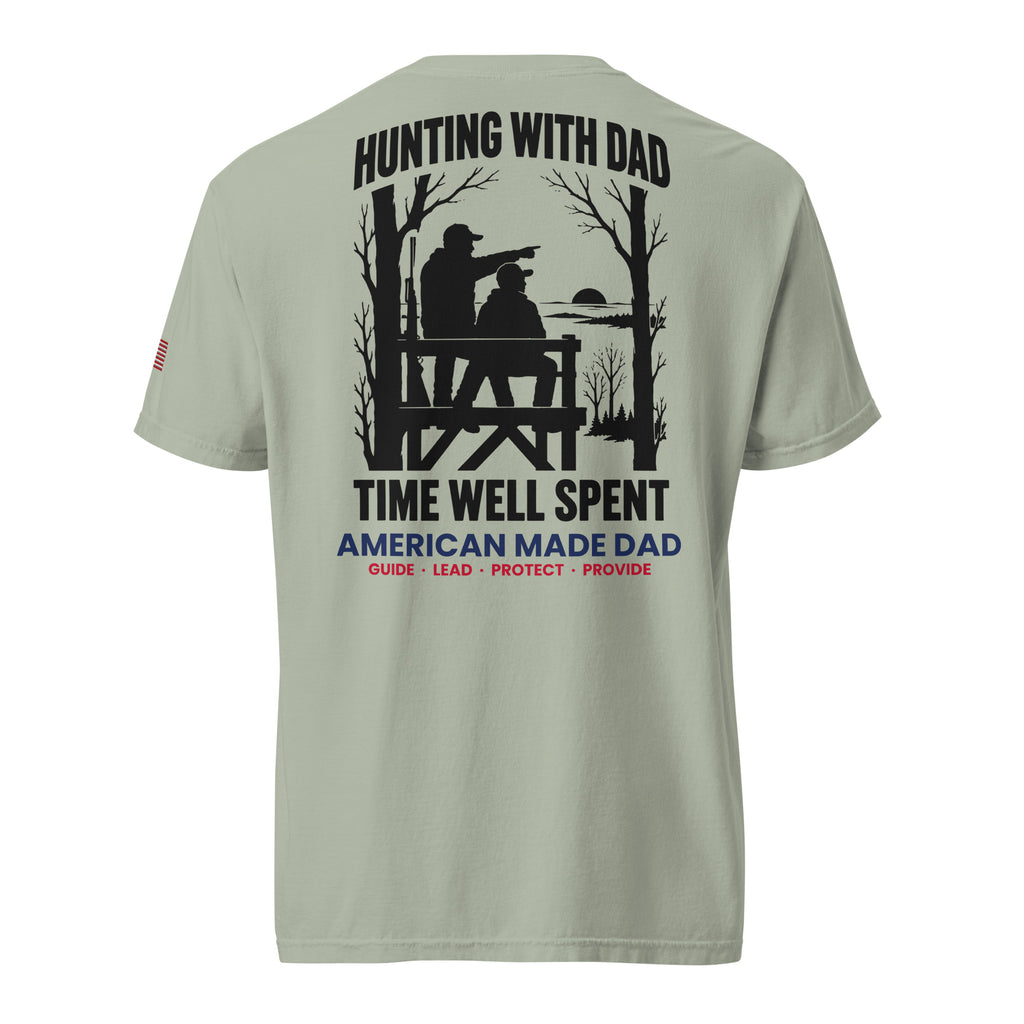 Hunting With Dad t-shirt back design, Bay