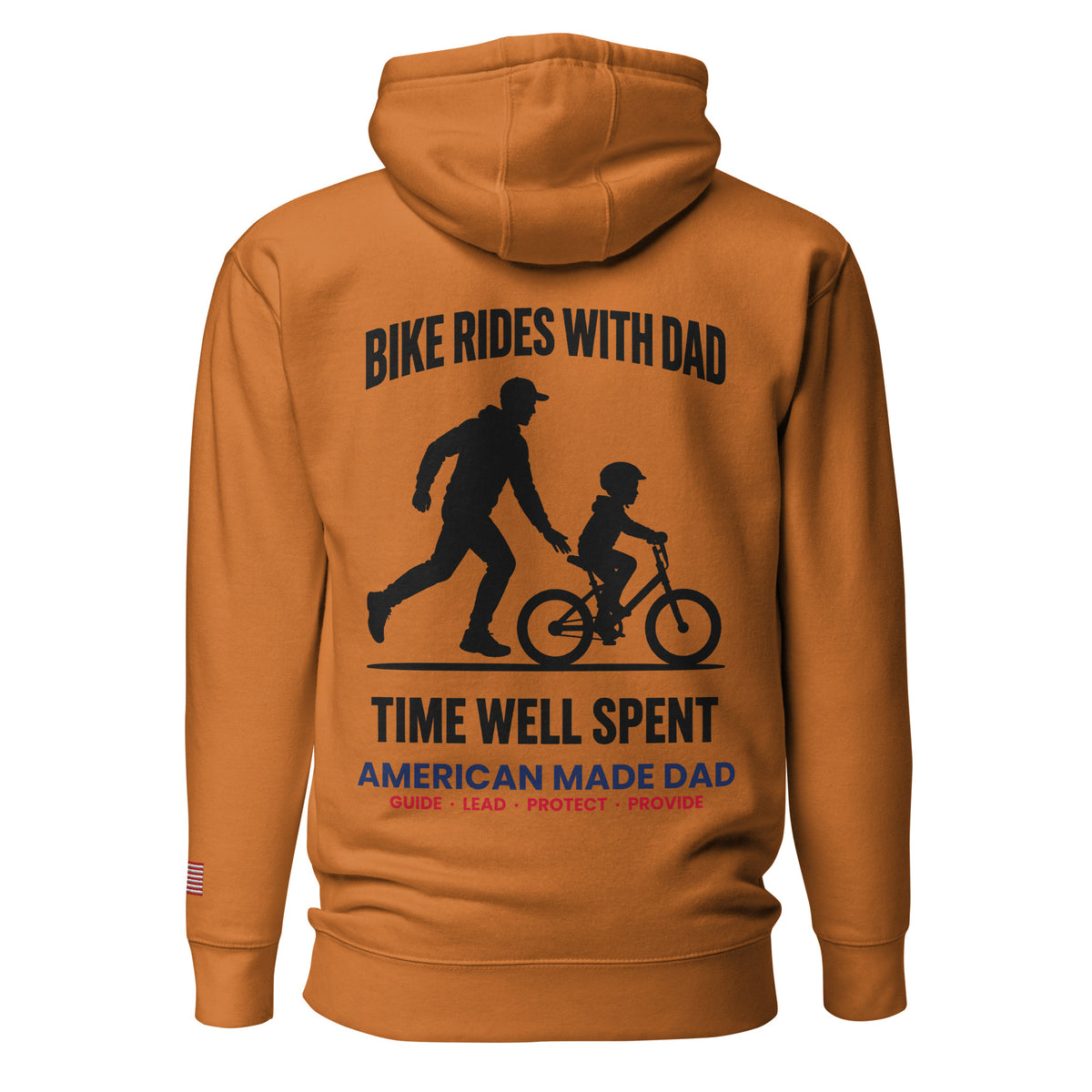 Bike Rides With Dad hoodie back design, Adobe