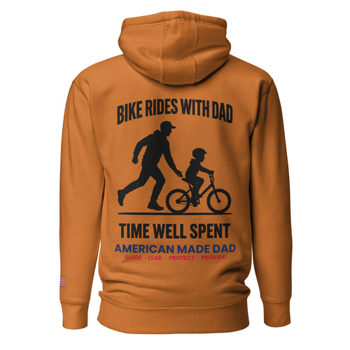Bike Rides With Dad hoodie back design, Adobe