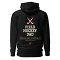 Field Hockey Dad hoodie back Black
