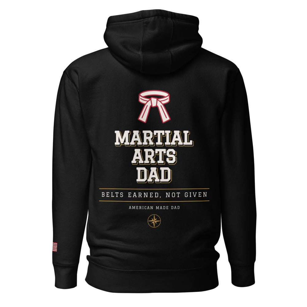Martial Arts Dad hoodie back Black