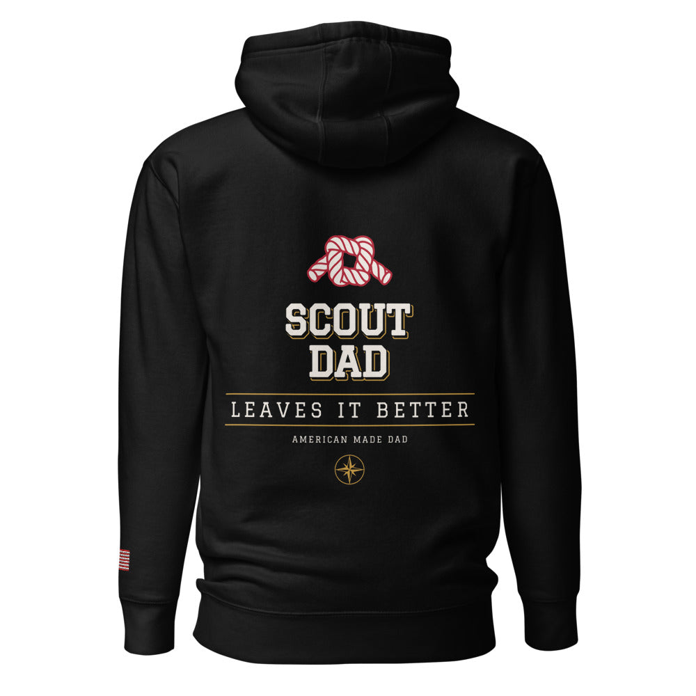 Scout Dad hoodie back Black