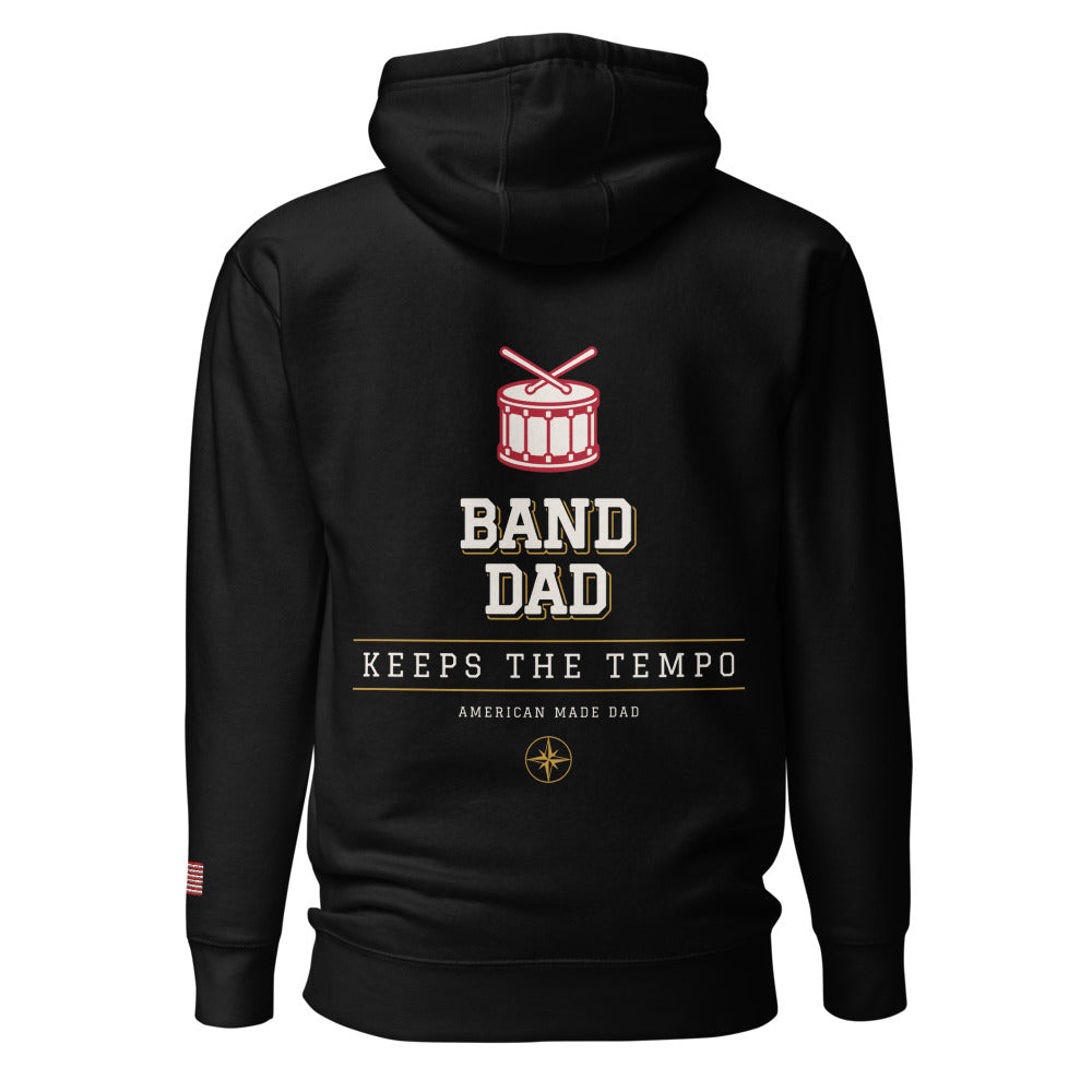 Band Dad hoodie back Black