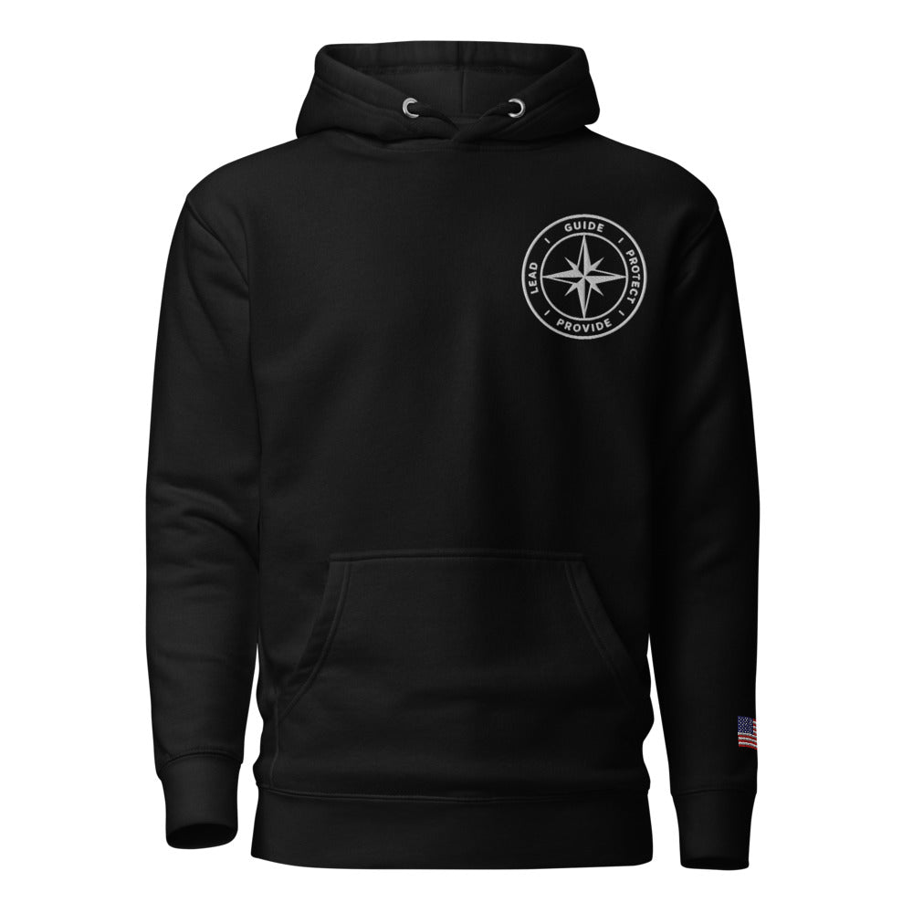 Field Hockey Dad hoodie front Black
