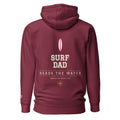 Surf Dad hoodie back Maroon