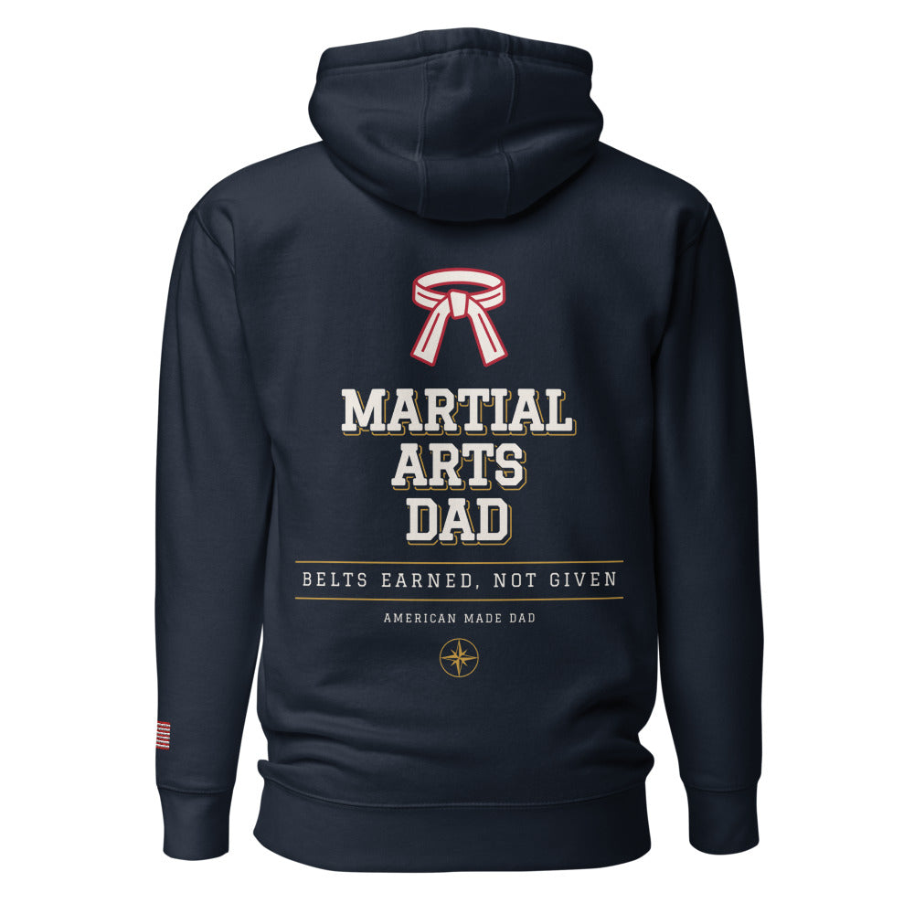 Martial Arts Dad hoodie back Navy Blazer