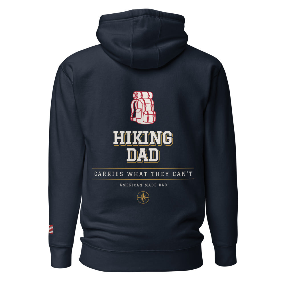 Hiking Dad hoodie back Navy Blazer
