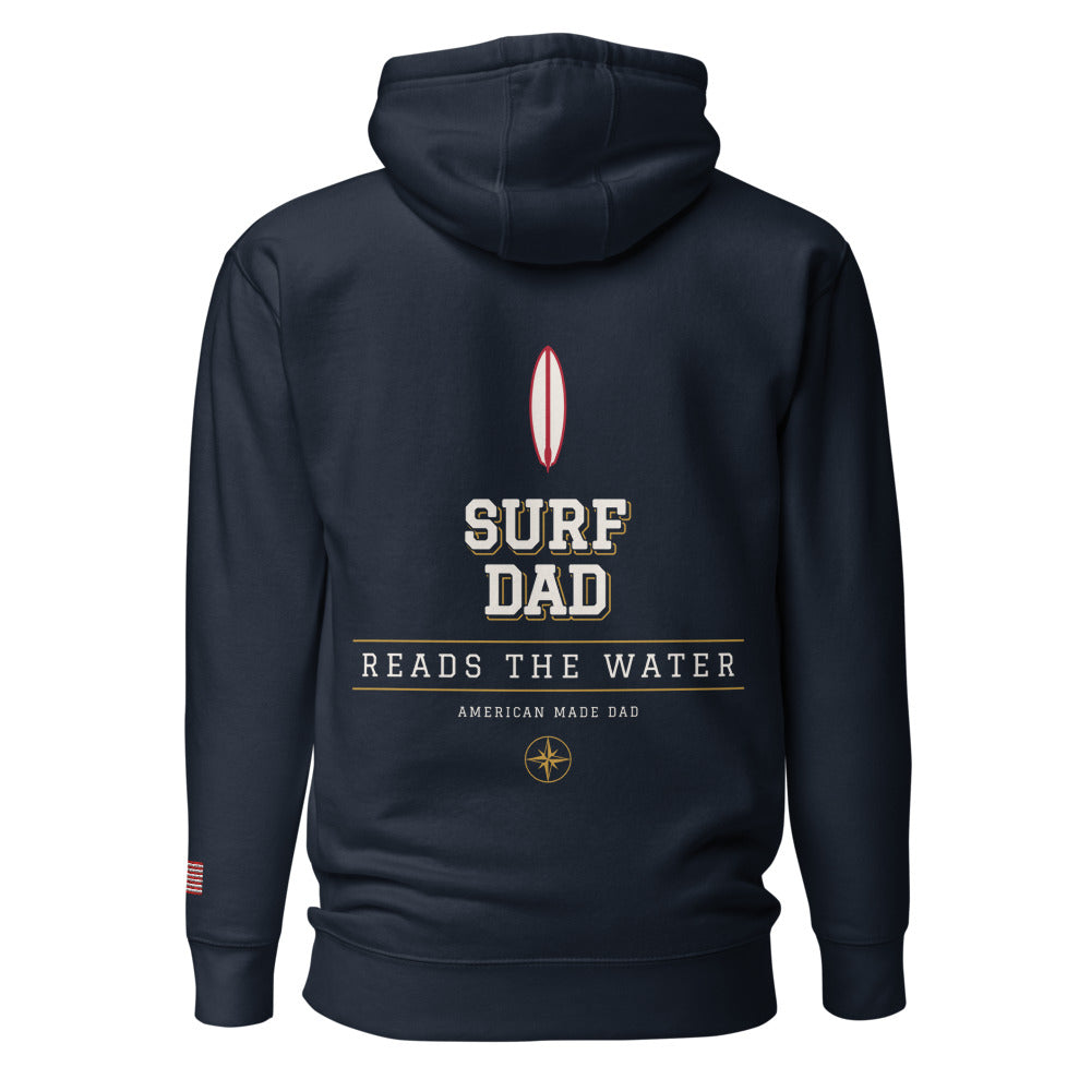 Surf Dad hoodie back Navy Blazer