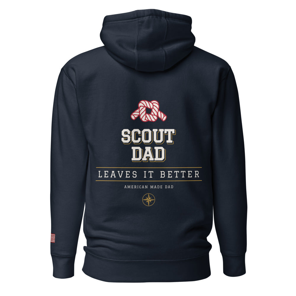 Scout Dad hoodie back Navy Blazer