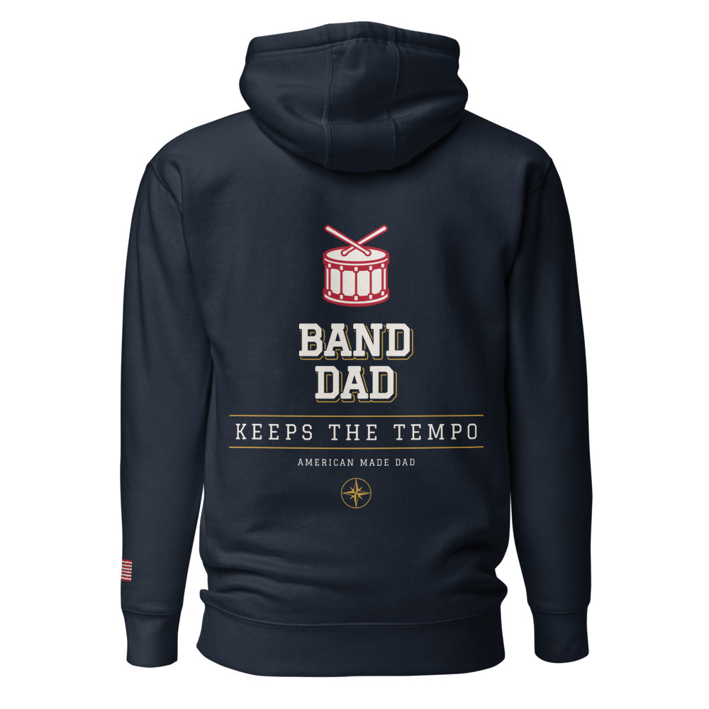 Band Dad hoodie back Navy Blazer