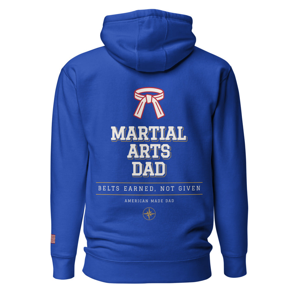 Martial Arts Dad hoodie back Team Royal