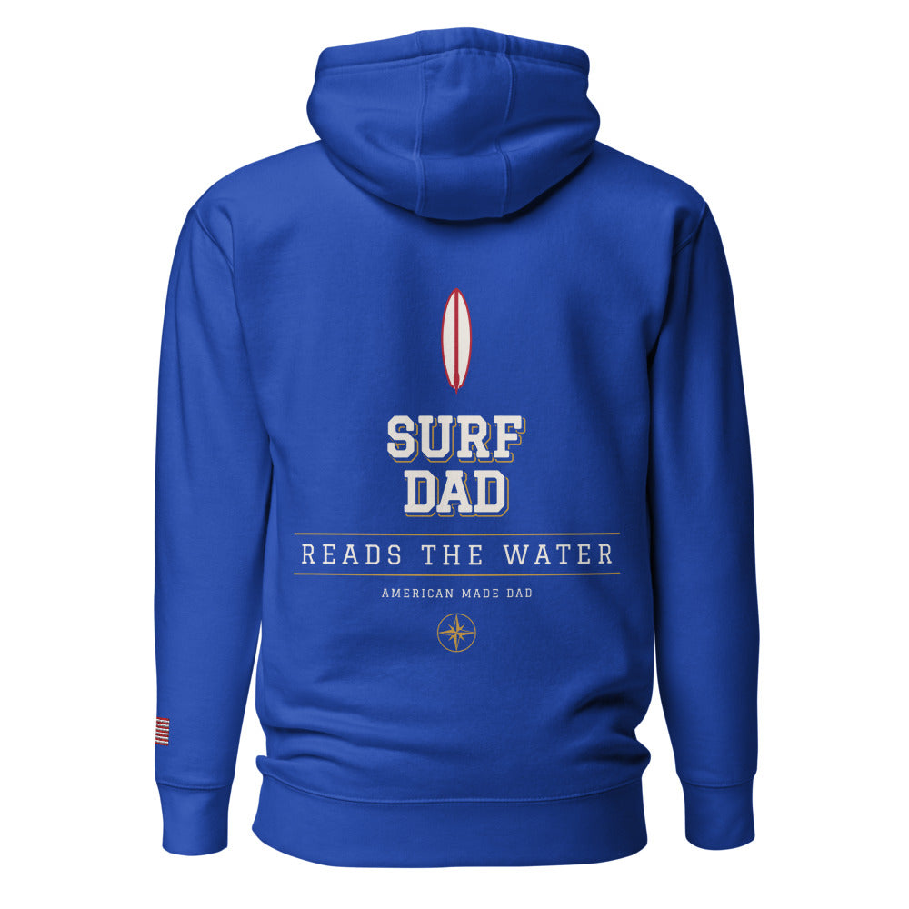 Surf Dad hoodie back Team Royal