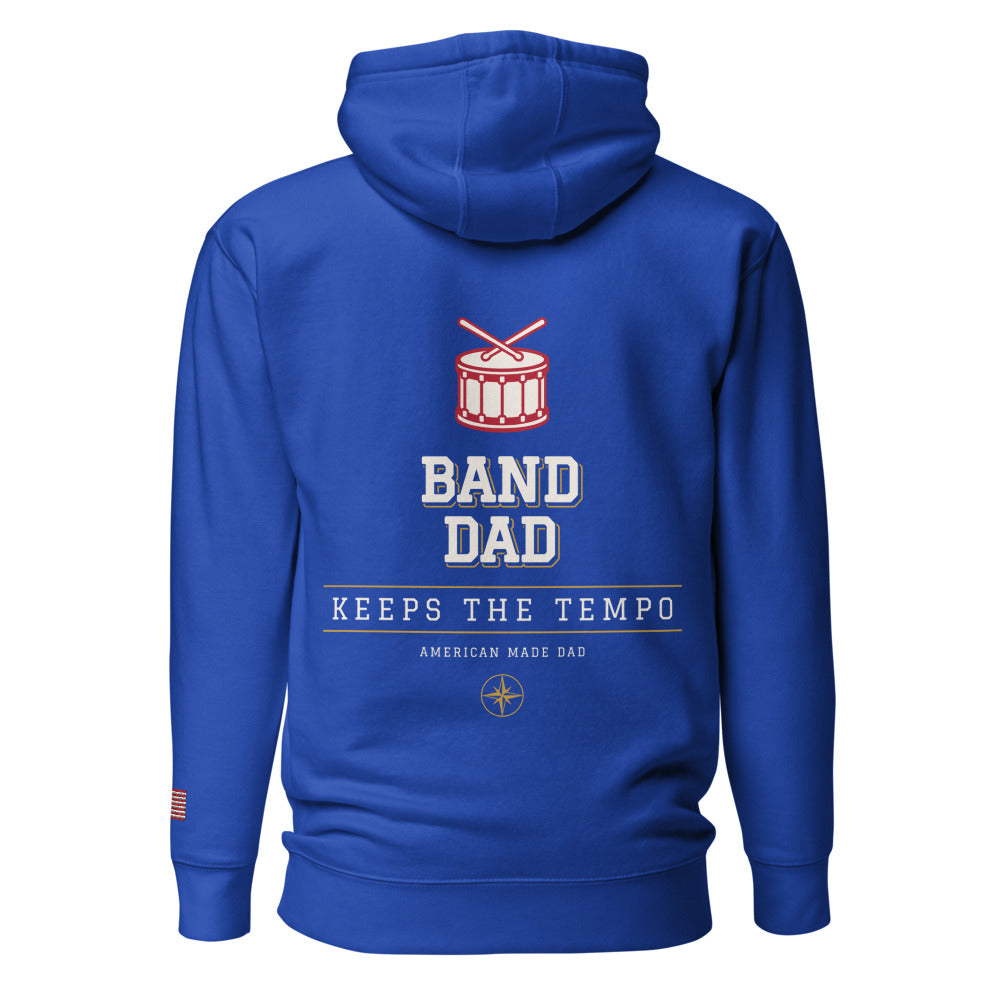 Band Dad hoodie back Team Royal