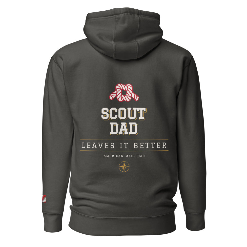 Scout Dad hoodie back Vintage Black