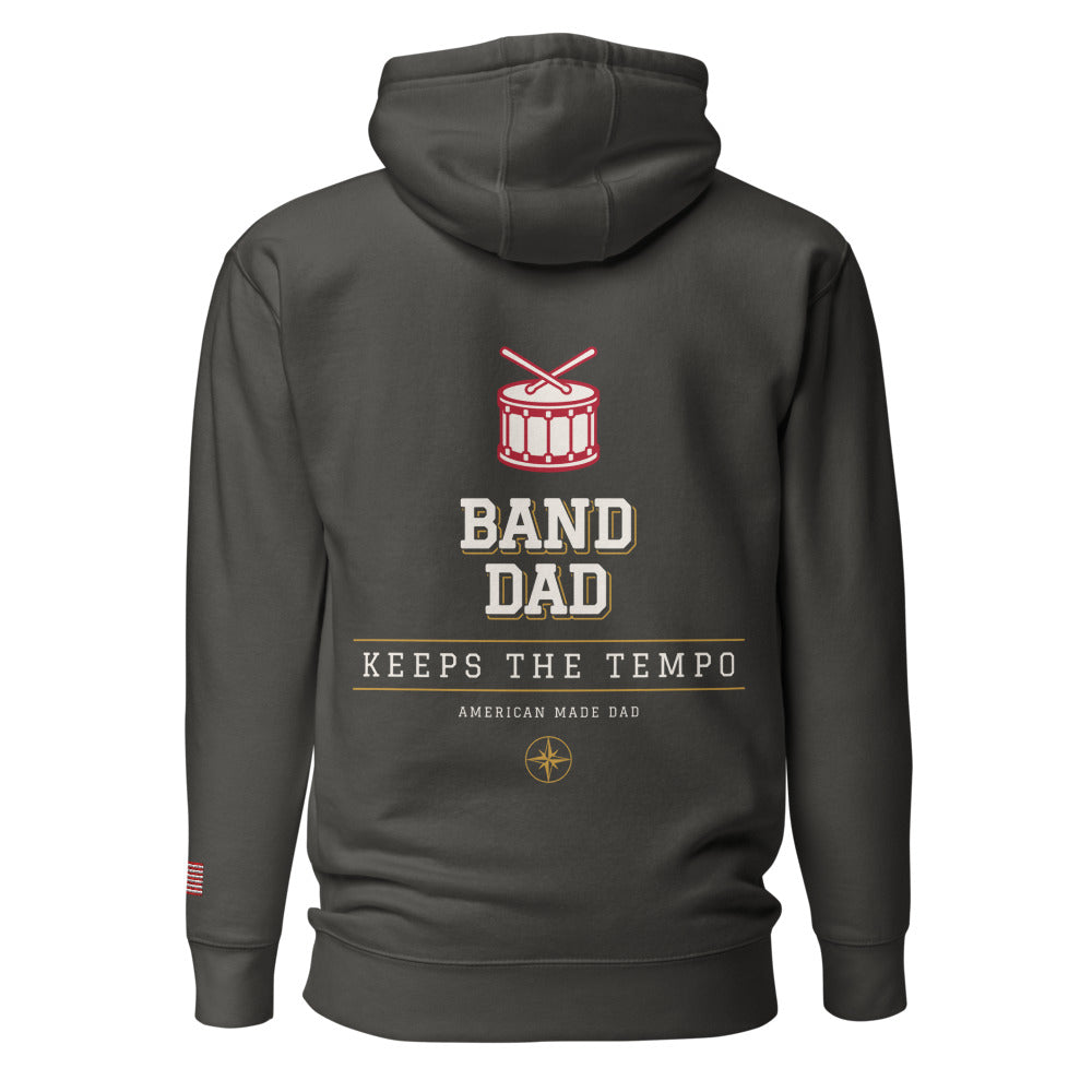 Band Dad hoodie back Vintage Black
